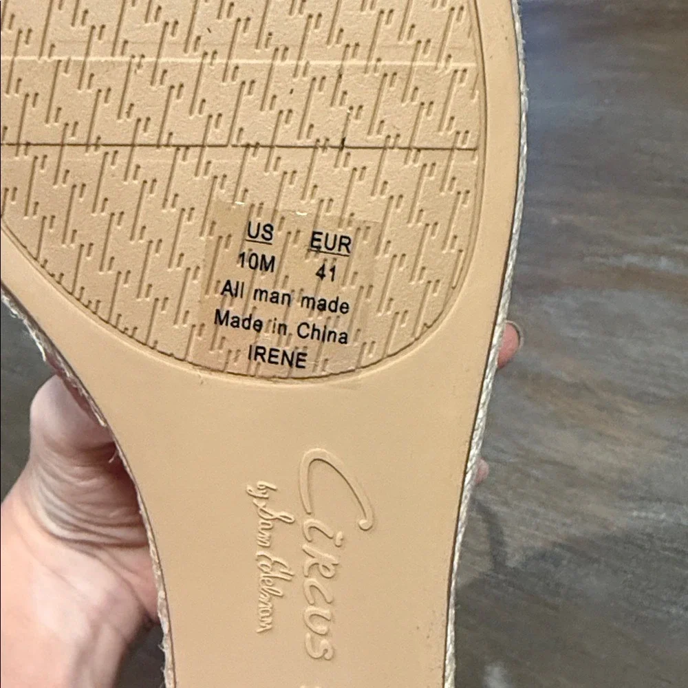 Circus by Sam Edelman Women's Wedge Sandals Size 10 New Black Espadrilles